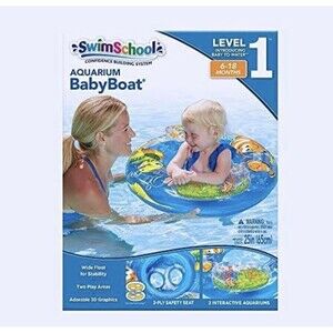 Swim School Baby Boat Pool Float Interactive Aquarium Level 1 6-18 Months NEW